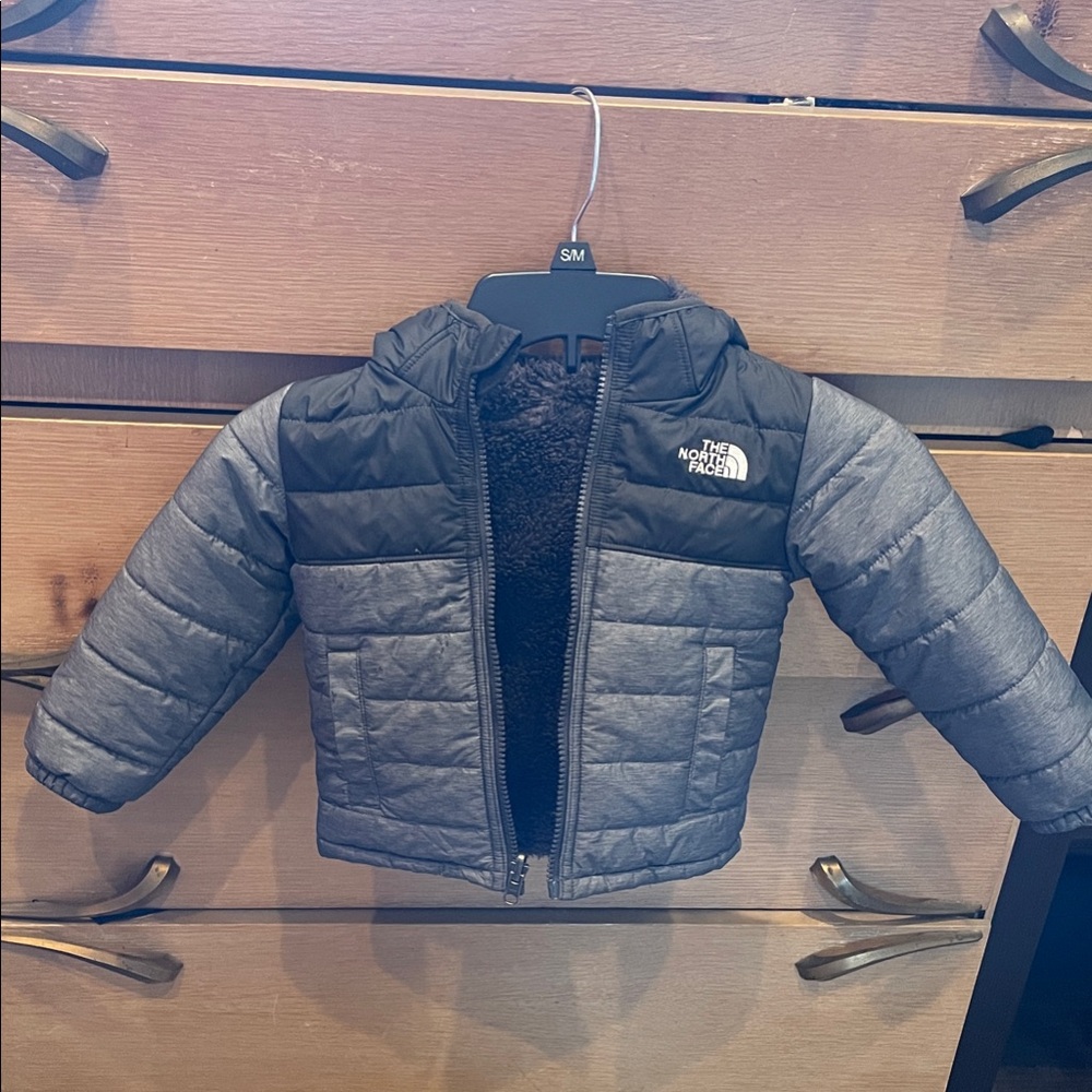 The North Face Black and Gray Kids' Jacket